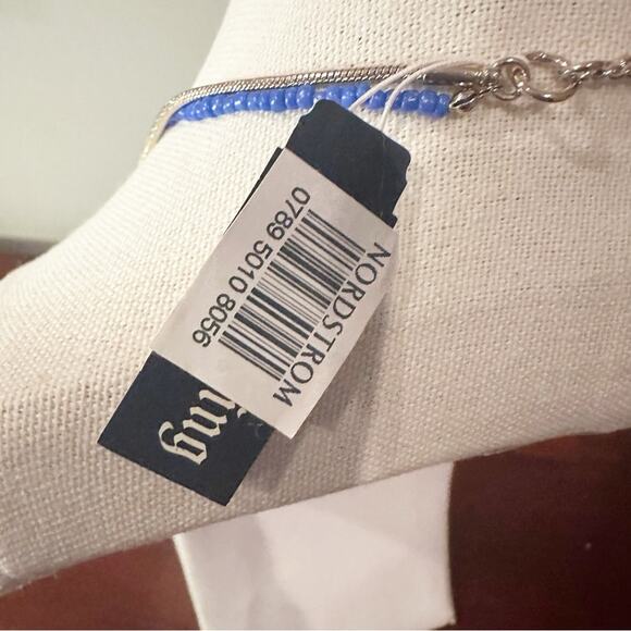 Kent & King Double Strand Chain Bead beaded Statement Necklace NWT - Picture 9 of 13